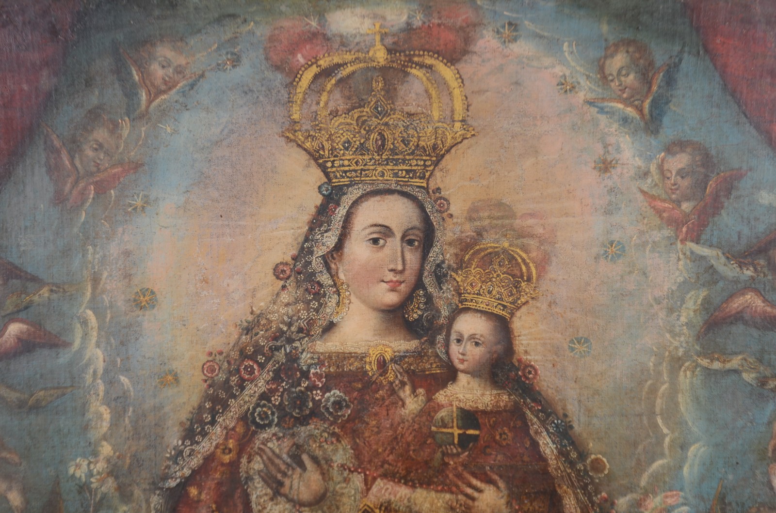 Escola Cusquenha (1538), Nossa Senhora com Menino - foto 3 de 9