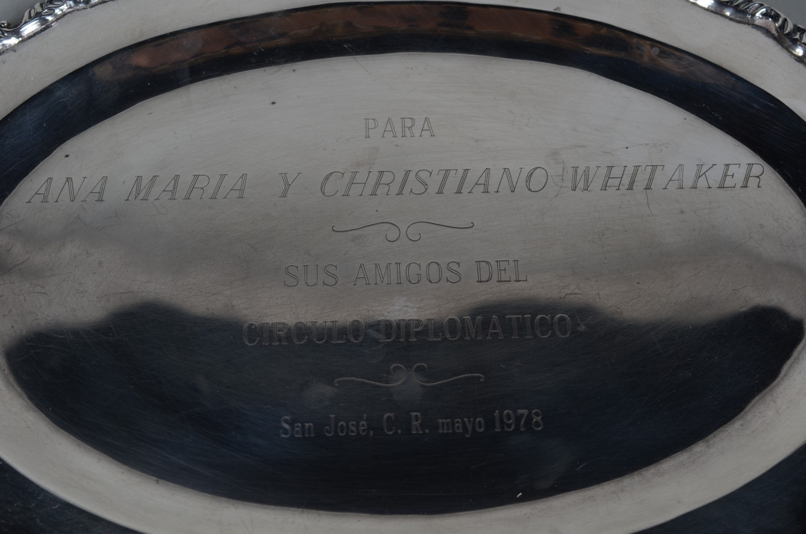 Travessa oval de prata mexicana contraste 925 mls Sterling, com... - foto 3 de 6
