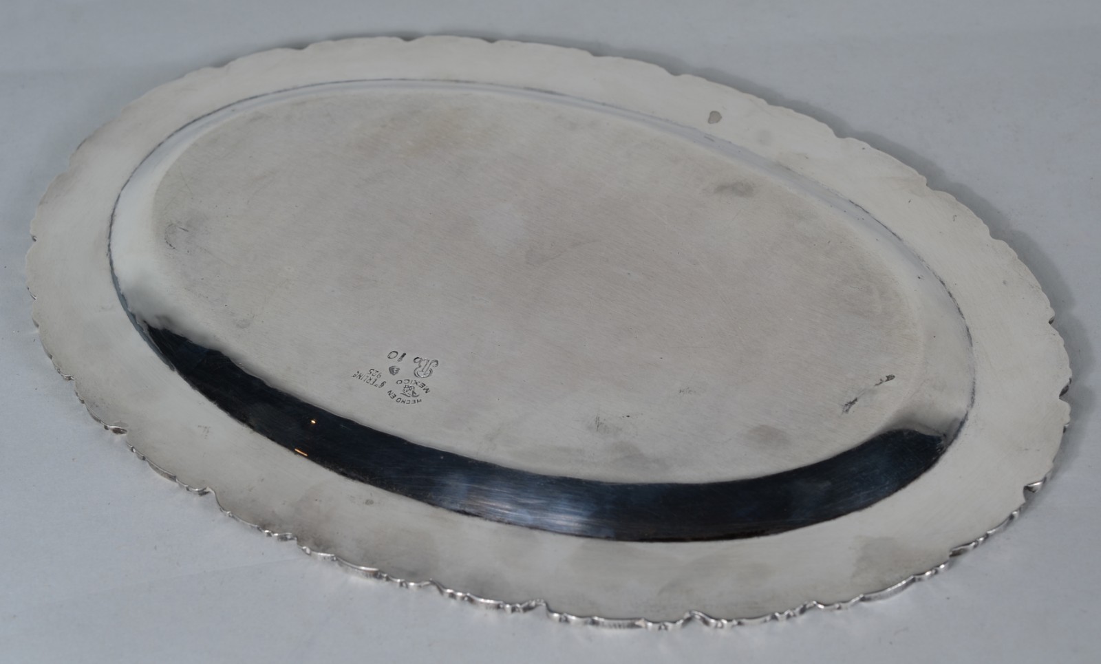 Travessa oval de prata mexicana contraste 925 mls Sterling, com... - foto 5 de 6