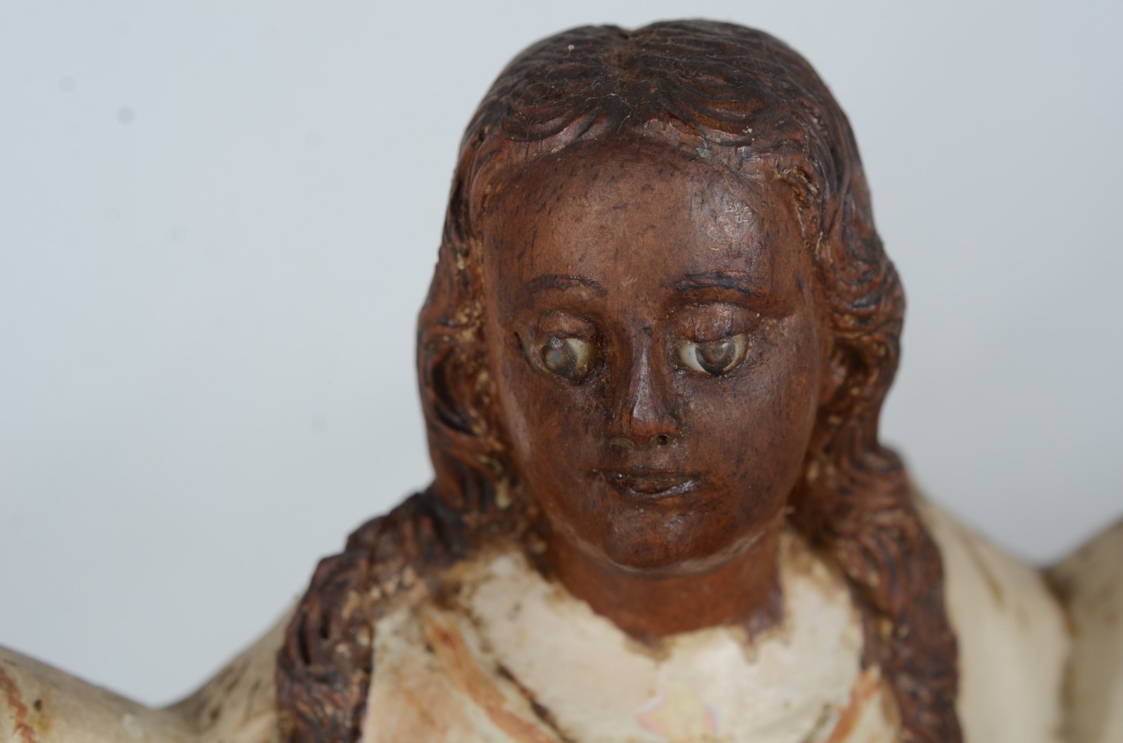 Nossa Senhora das Mercês - Antiga imagem de madeira policromada e... - foto 5 de 10