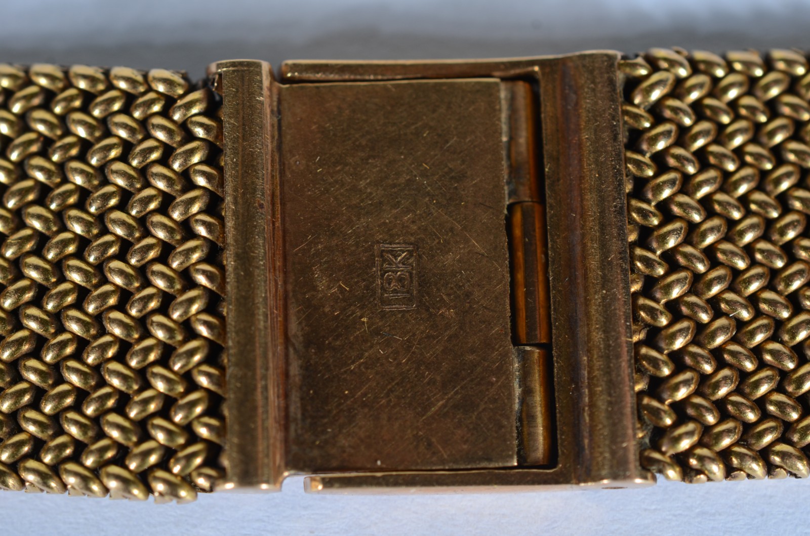 Pulseira de relógio de ouro 18 k. (Por motivos de segurança a peça... - foto 6 de 7