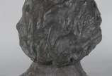 Busto masculino de bronze, assinado Irene. - Busto masculino de bronze, assinado Irene.