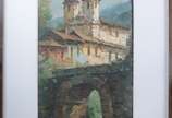 Anelio Latini (1926-1986), Ouro Preto - Óleo sobre tela.