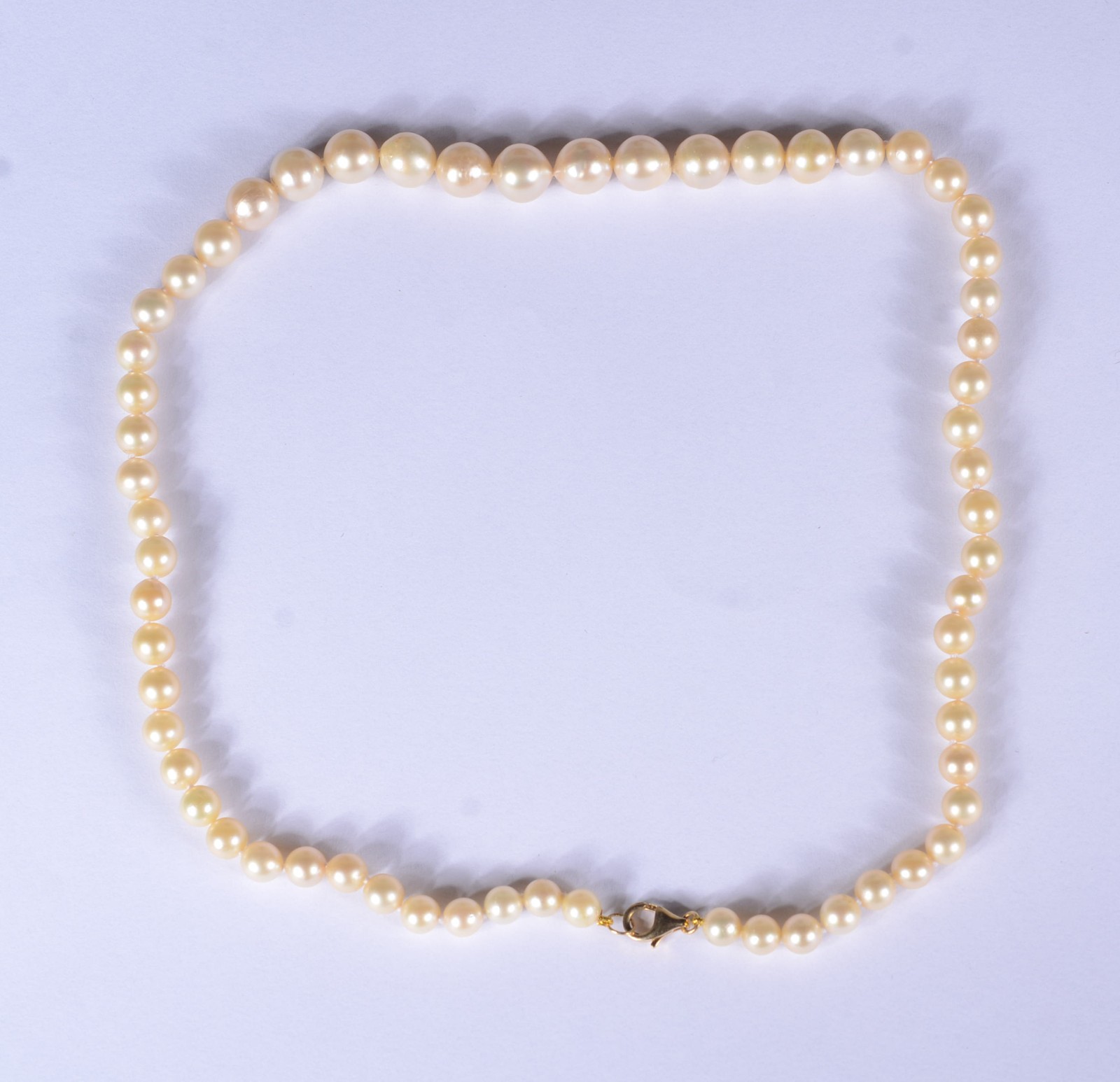 Colar de perolas com fecho de ouro 18 k. (Por motivos de segurança a... - foto 1 de 4