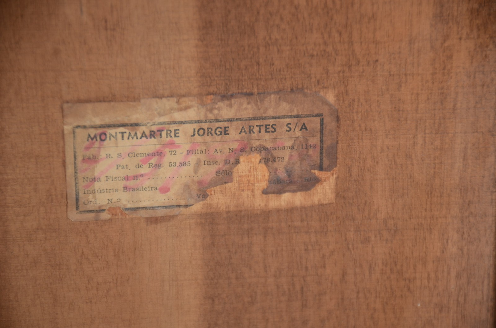 Arcaz de jacarandá, estilo colonial brasileiro, com duas portas e... - foto 8 de 8