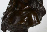 Escultura de bronze representando ¨figura femin... - Escultura de bronze representando ¨figura feminina ¨