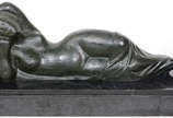 Escultura de bronze representando ¨Guanabara¨ (... - Escultura de bronze representando ¨Guanabara¨ ( replica )  , medida total 