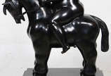 Escultura de bronze representando "Mulher a cav... - Escultura de bronze representando "Mulher a cavalo", Réplica de Bottero 