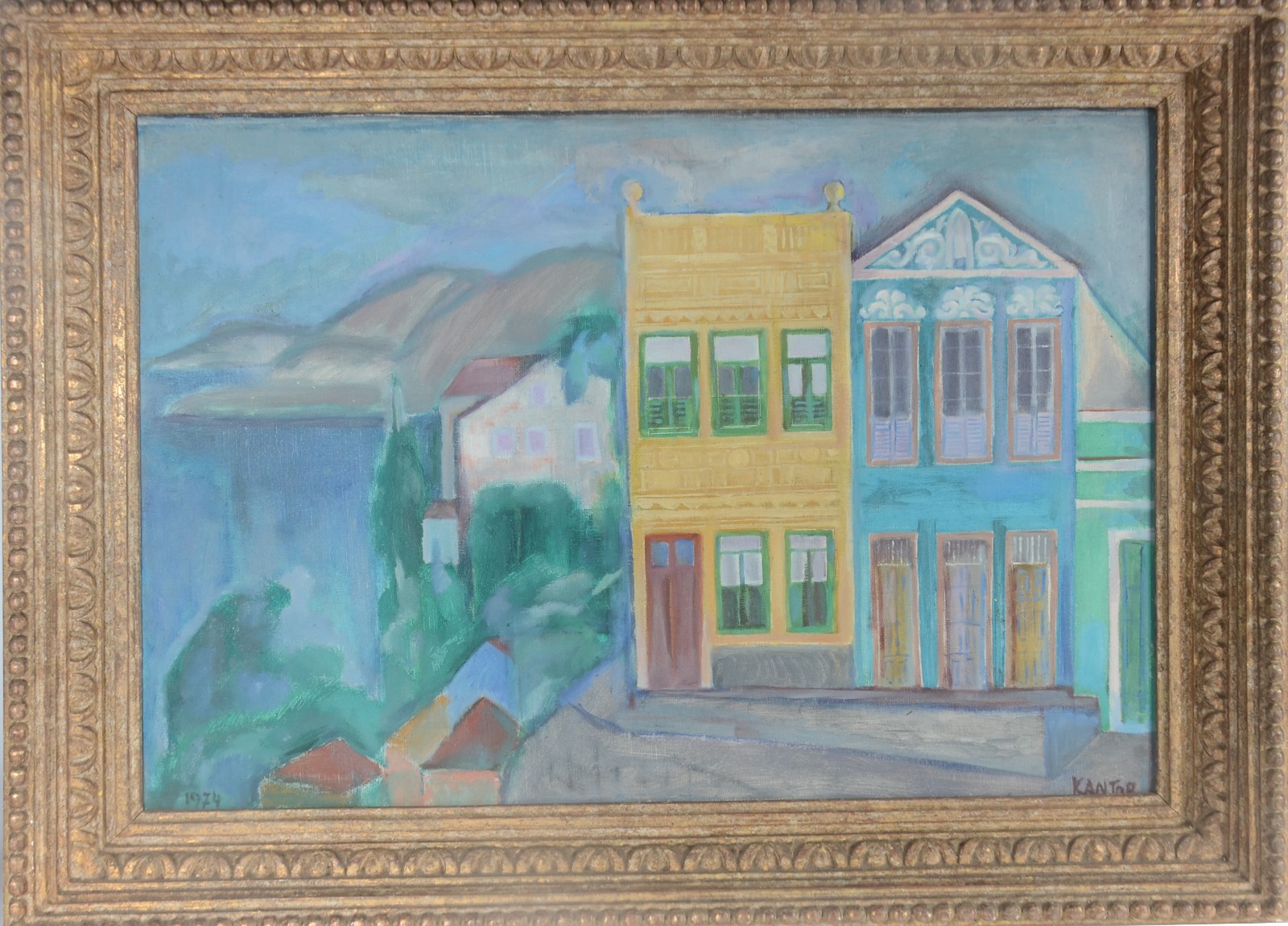 Manuel Kantor (1911-1984), Casa Amarilla Y Azul - Santa Tereza - Rio - foto 2 de 5