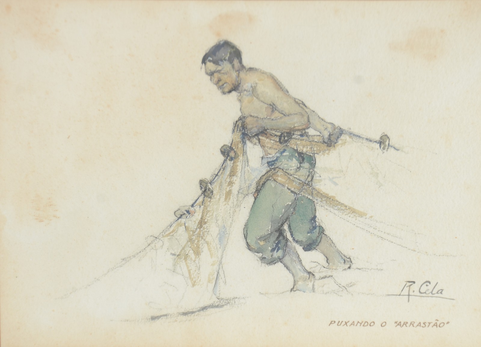 Raimundo Cela (1890-1954), Puxando o Arrastão - foto 1 de 6
