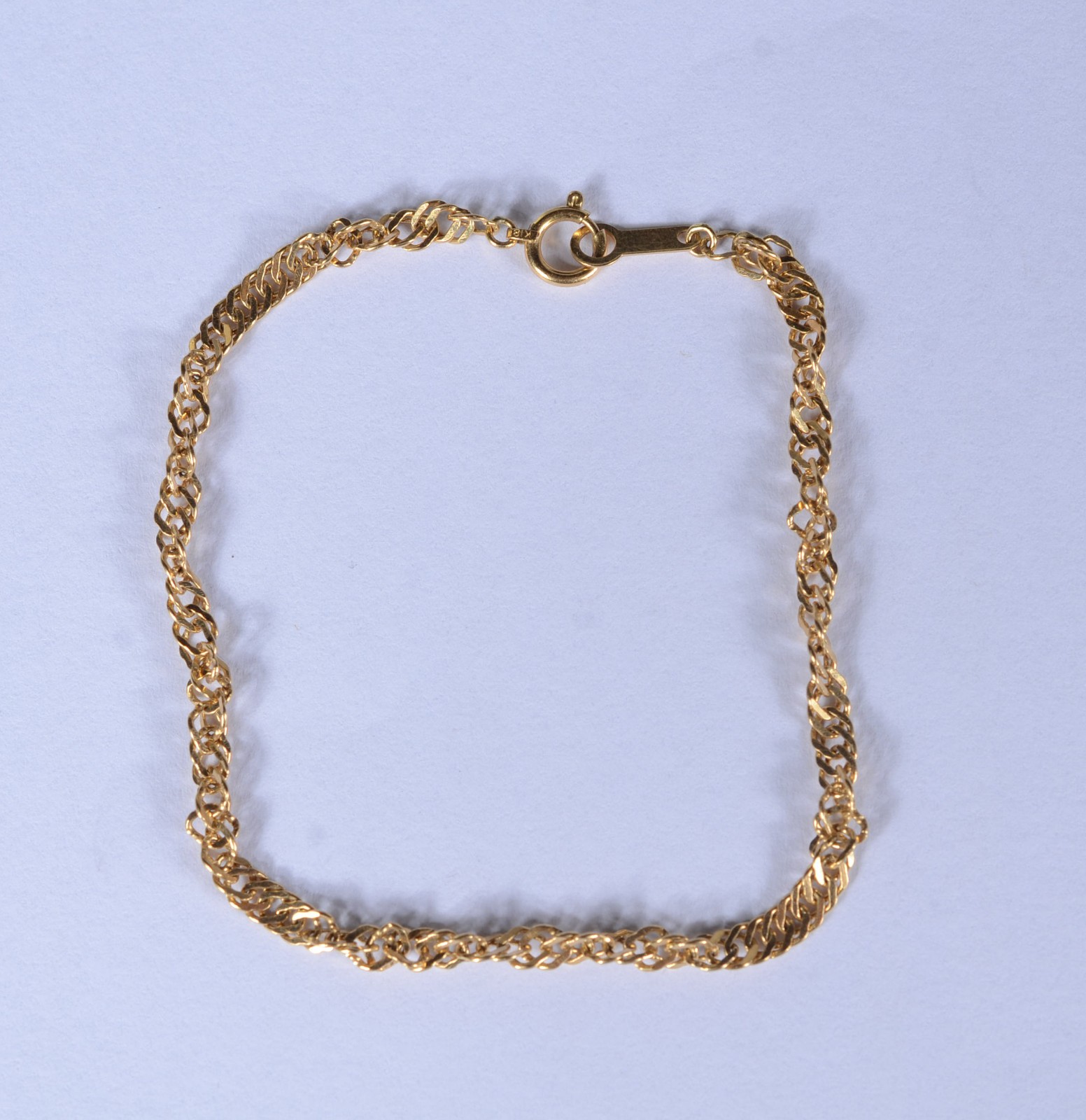 Pulseira de ouro 18 k. (Por motivos de segurança a peça não se... - foto 1 de 5