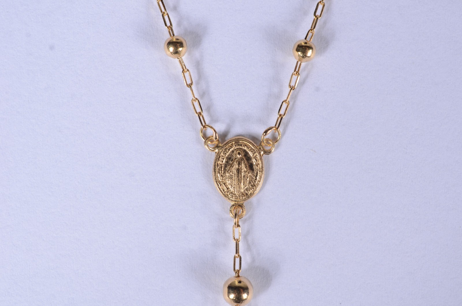 Colar de ouro 18 k, feitio terço. (Por motivos de segurança a peça... - foto 3 de 11