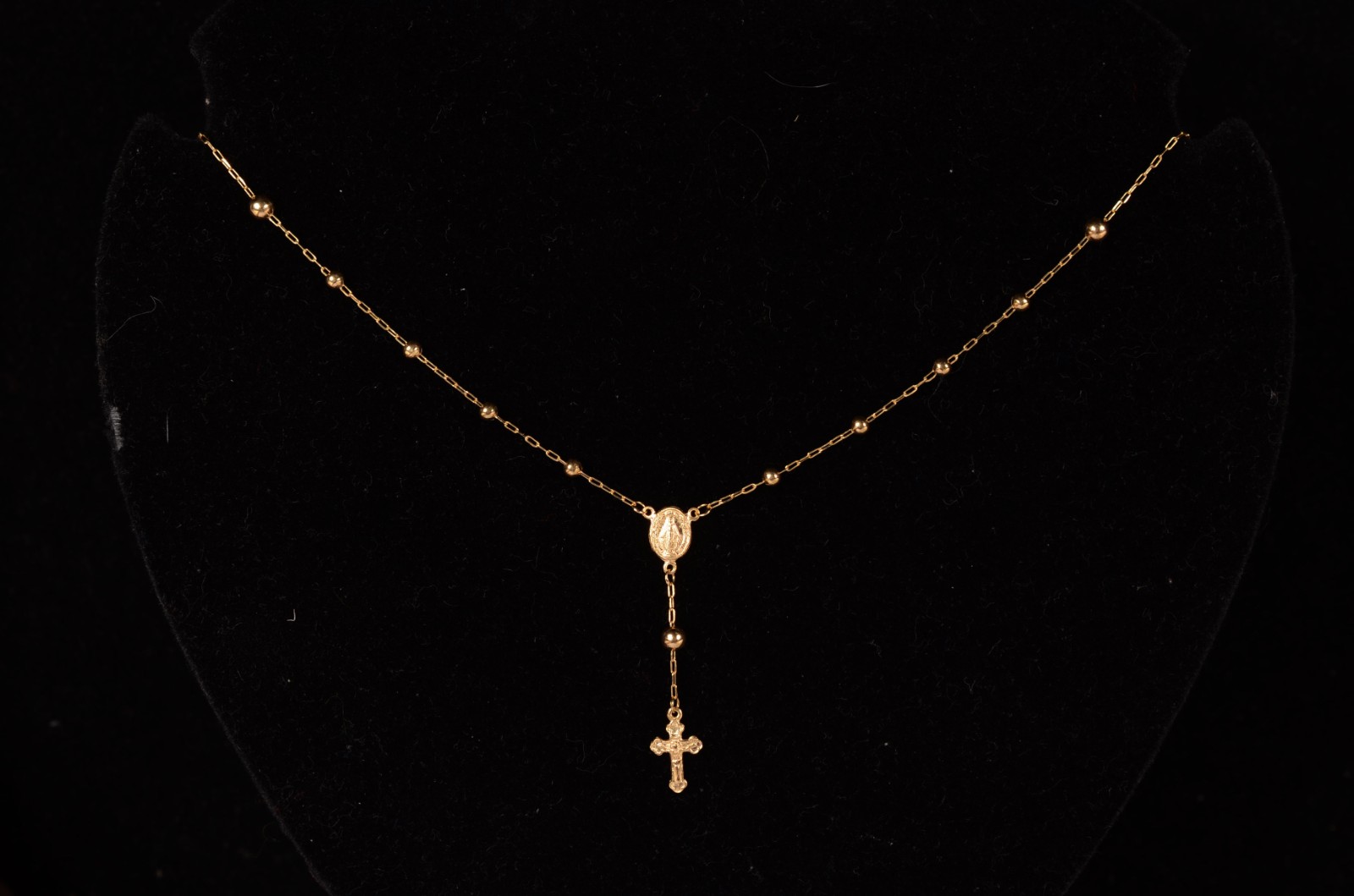 Colar de ouro 18 k, feitio terço. (Por motivos de segurança a peça... - foto 11 de 11
