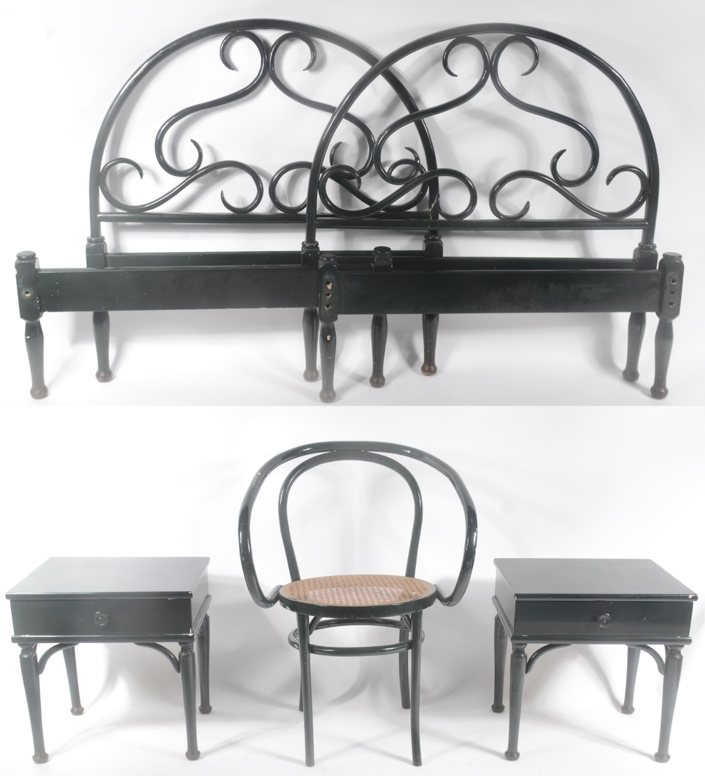 Conjunto para quarto, sendo: par de camas de solteiros, par de... - foto 2 de 6