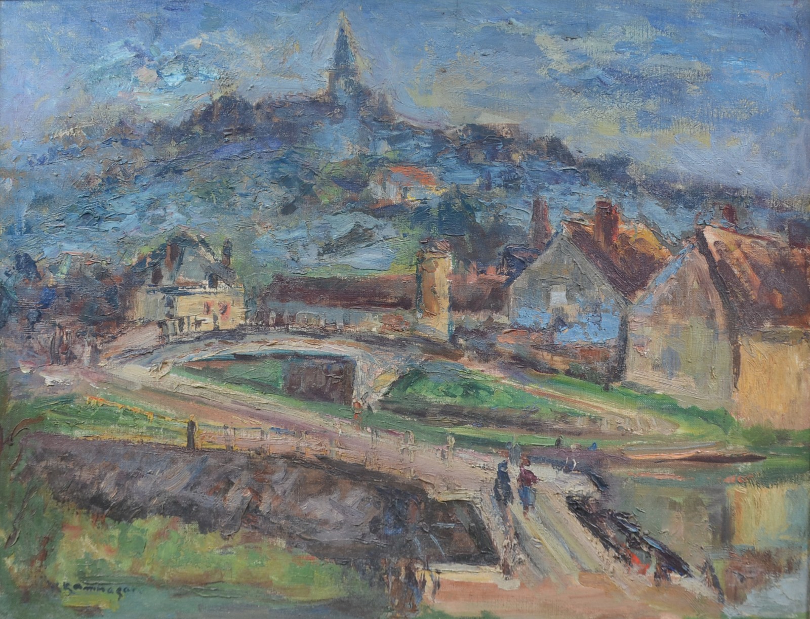 Tadashi Kaminagai (1899-1982), Rogny - França - foto 1 de 5