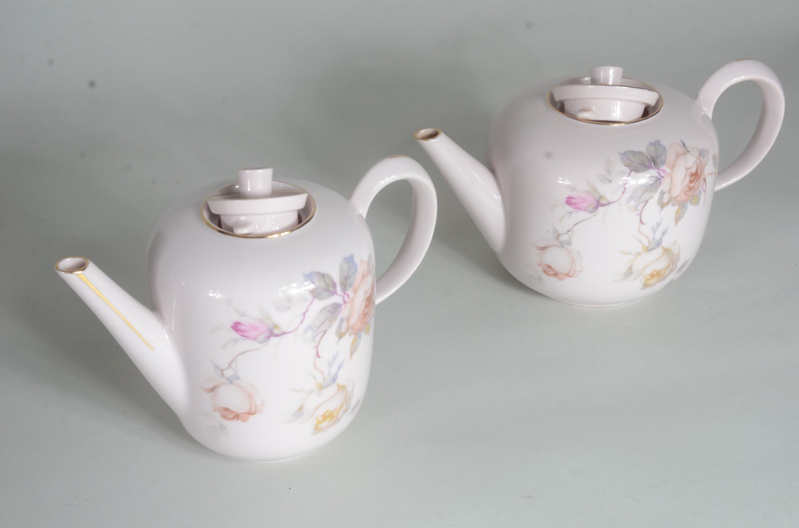 Serviço de chá de porcelana francesa "Jean Haviland", cor rosa com... - foto 3 de 9