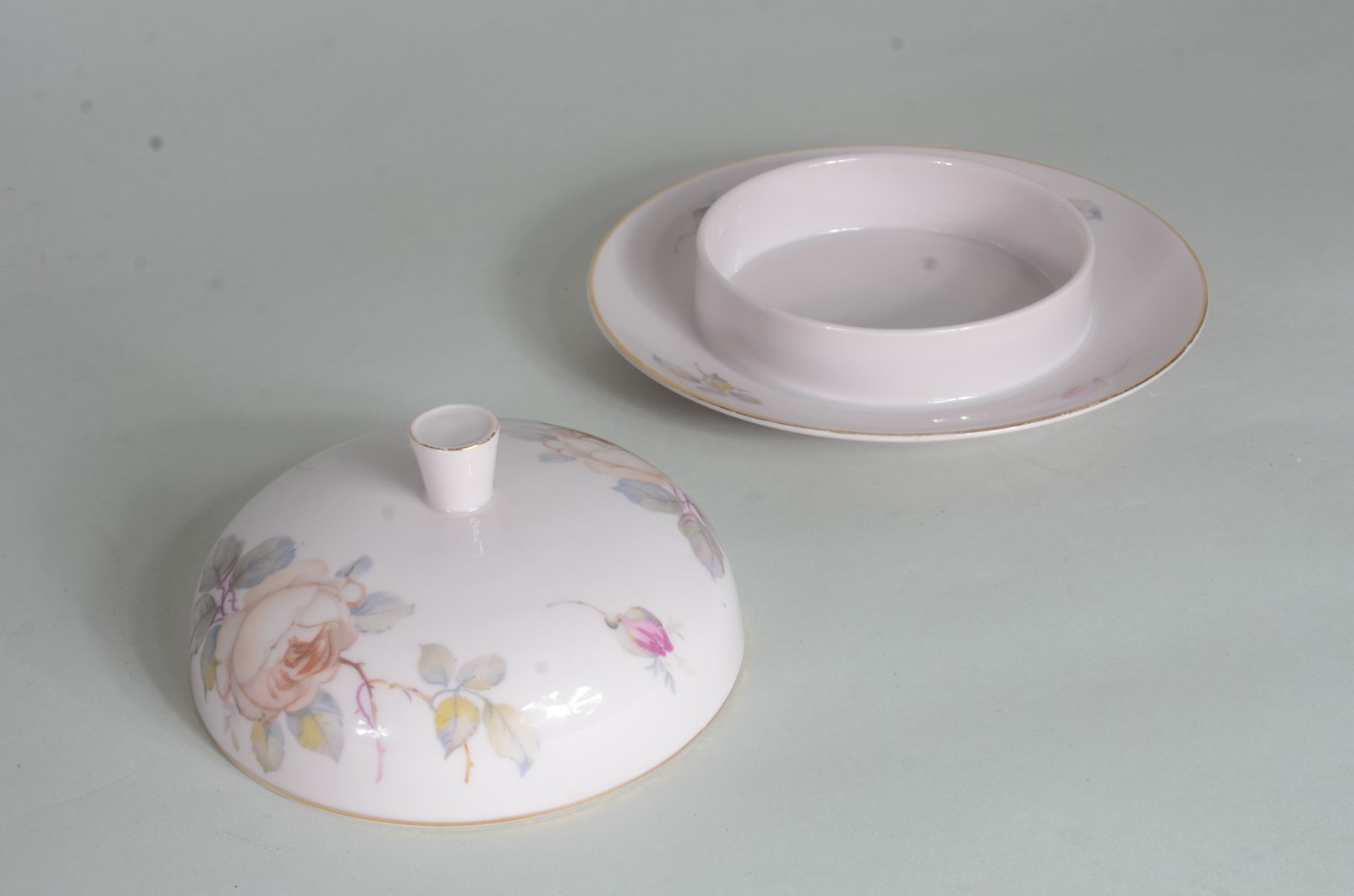 Serviço de chá de porcelana francesa "Jean Haviland", cor rosa com... - foto 5 de 9
