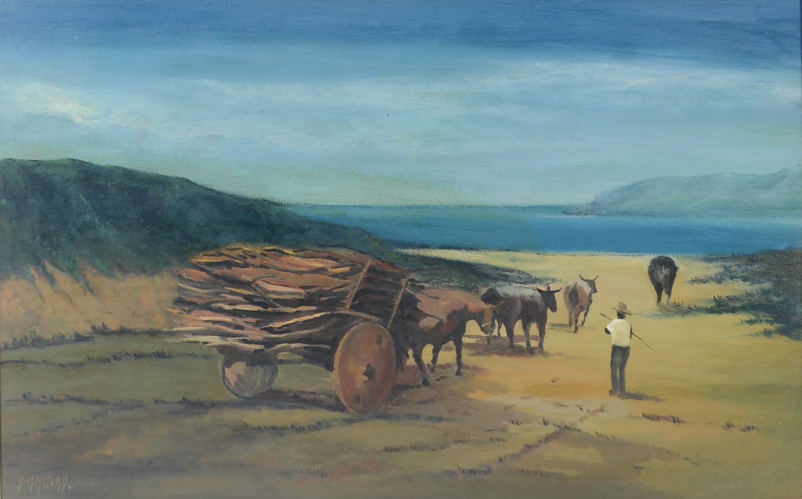 Alberto Mattera (1925), Carroça na Praia - foto 1 de 4