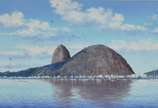 LUCIO QUENTAL, Pão de Açucar - Óleo sobre tela.