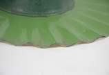 Luminária antiga da Light em metal pintado de v... - Luminária antiga da Light em metal pintado de verde. Desgastes.
