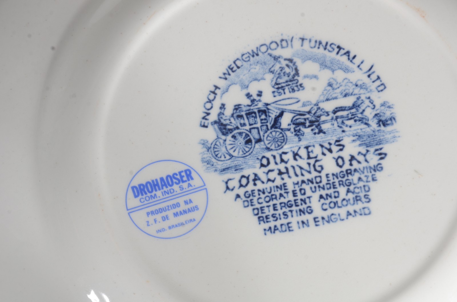 Aparelho de jantar de porcelana inglesa "Dickens - Coaching Days"... - foto 5 de 5