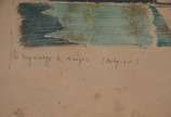 Georges Wambach (1901-1965), Le Bibliotheque No... - Dois quadros feitos em bico de pena aquarelado.