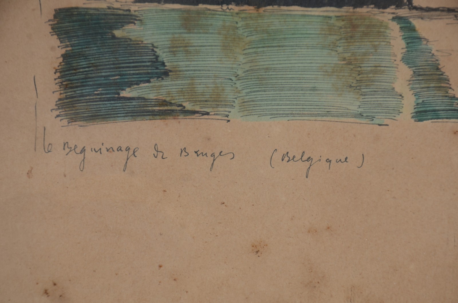 Georges Wambach (1901-1965), Le Bibliotheque Noyale Bruges / Le Beguinage Bruges - foto 7 de 9