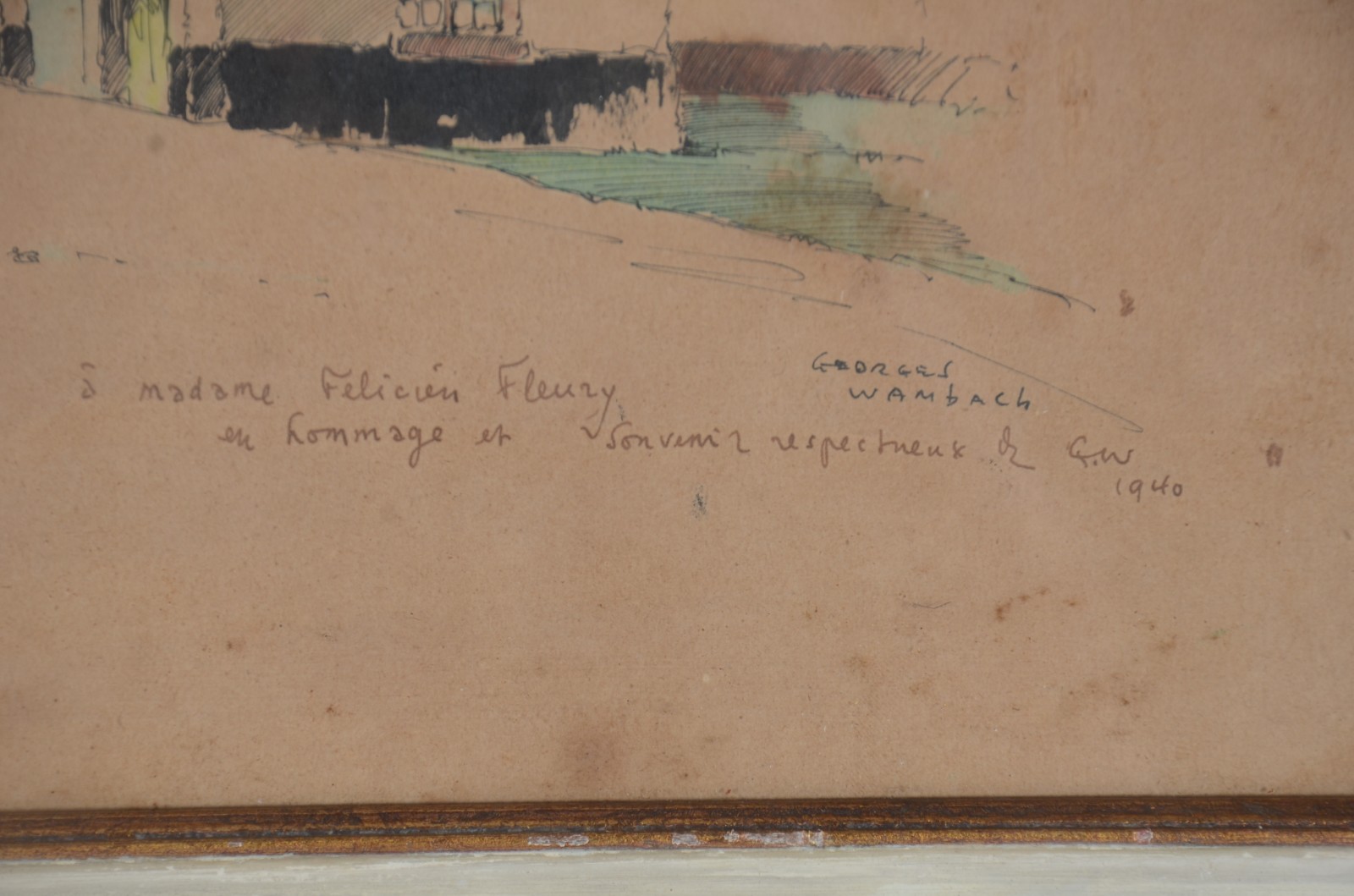 Georges Wambach (1901-1965), Le Bibliotheque Noyale Bruges / Le Beguinage Bruges - foto 8 de 9