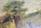 Baptista da Costa (1865-1926), Paisagem - Óleo sobre madeira.