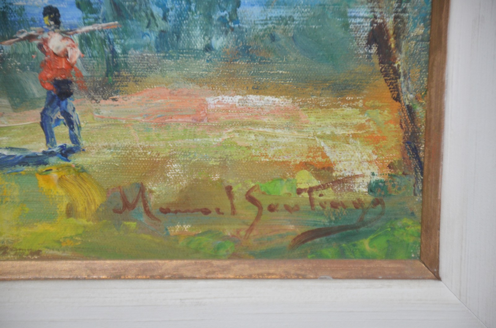 Manoel Santiago (1897-1987), Paisagem com Figuras - foto 3 de 5