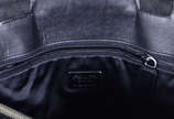 Bolsa feminina "PRADA" de couro preto, com cart... - Bolsa feminina "PRADA" de couro preto, com cartão/certificado. medida sem alça