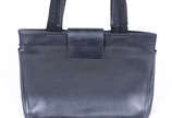Bolsa feminina "PRADA" de couro preto, com cart... - Bolsa feminina "PRADA" de couro preto, com cartão/certificado. medida sem alça