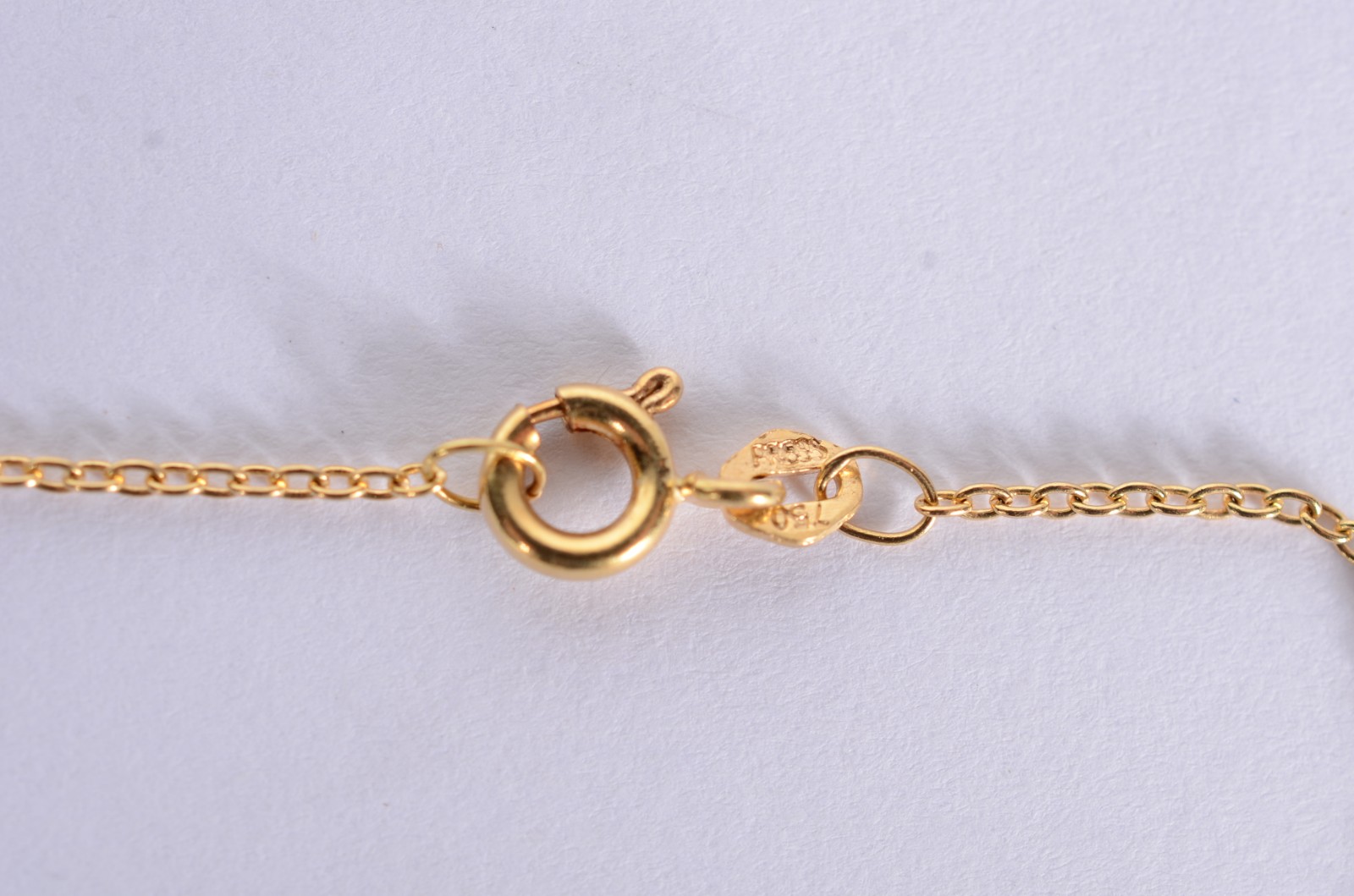 Tornozeleira de ouro 18 k., contraste 750 com elós. (Por motivos de... - foto 2 de 10