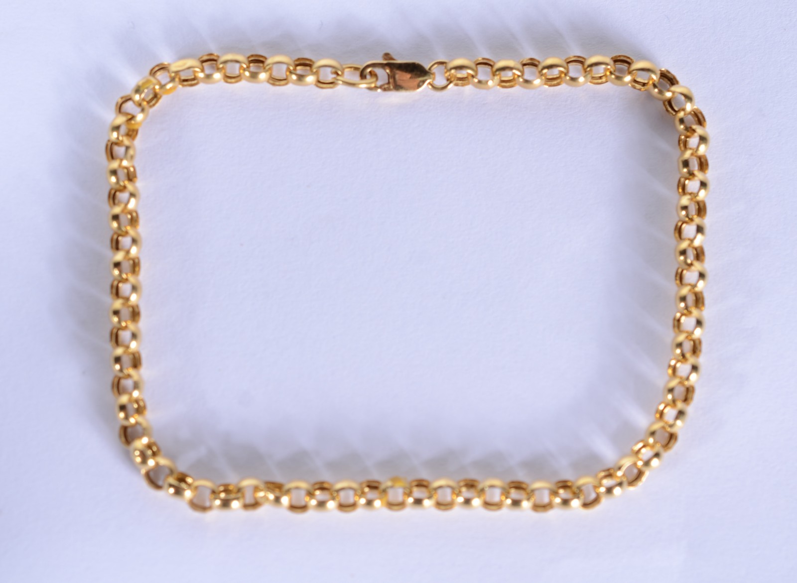 Pulseira de ouro 18 k., contraste 750 elós portugueses, fecho... - foto 1 de 4