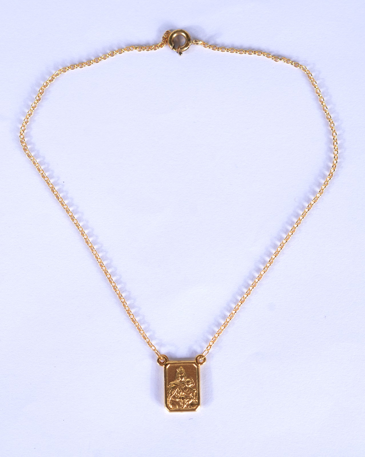 Tornozeleira de ouro 18 k., contraste 750, elinhos e com placa... - foto 2 de 5