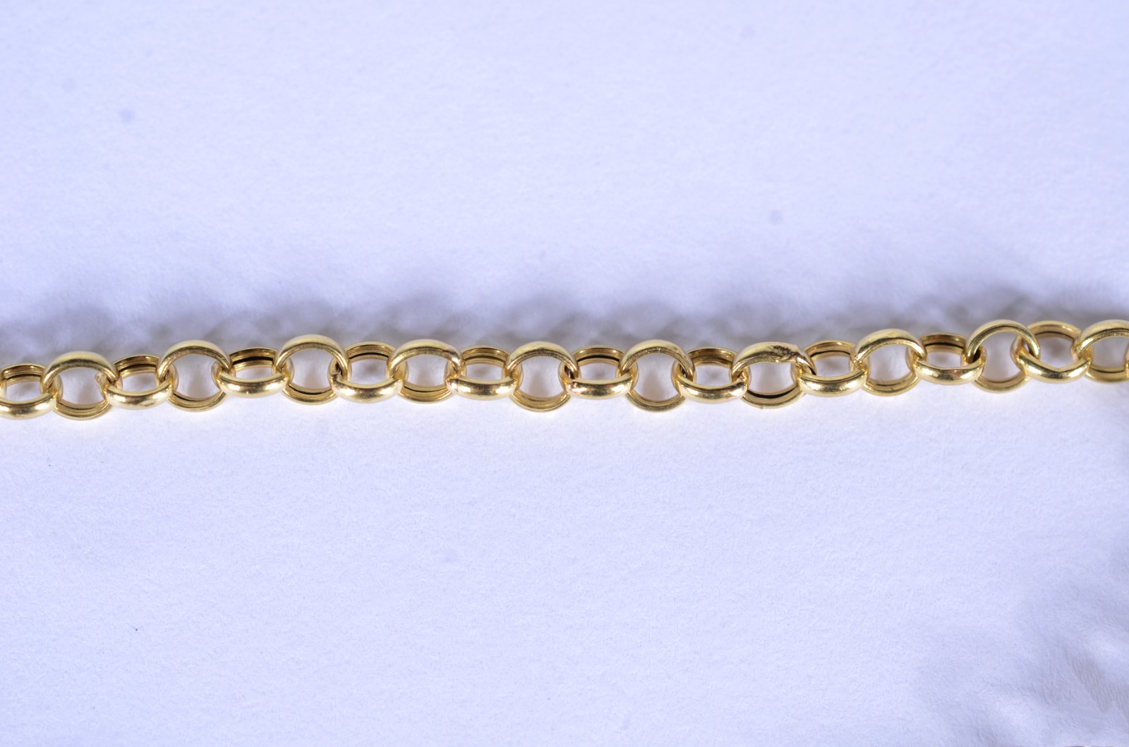 Pulseira de ouro 18 k., contraste 750 com elós português. (Por... - foto 6 de 7