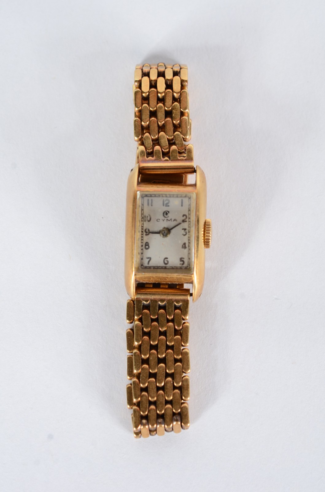 Relógio de pulso com caixa e pulseira de ouro 18 k., marca Cyma. - foto 3 de 7