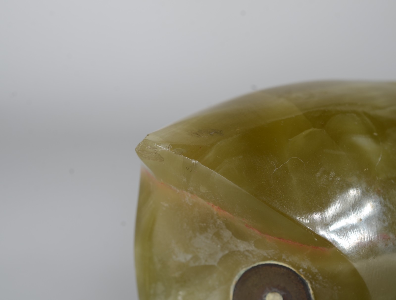 Duas esculturas decorativas de pedra representando corujas, bases de... - foto 10 de 10