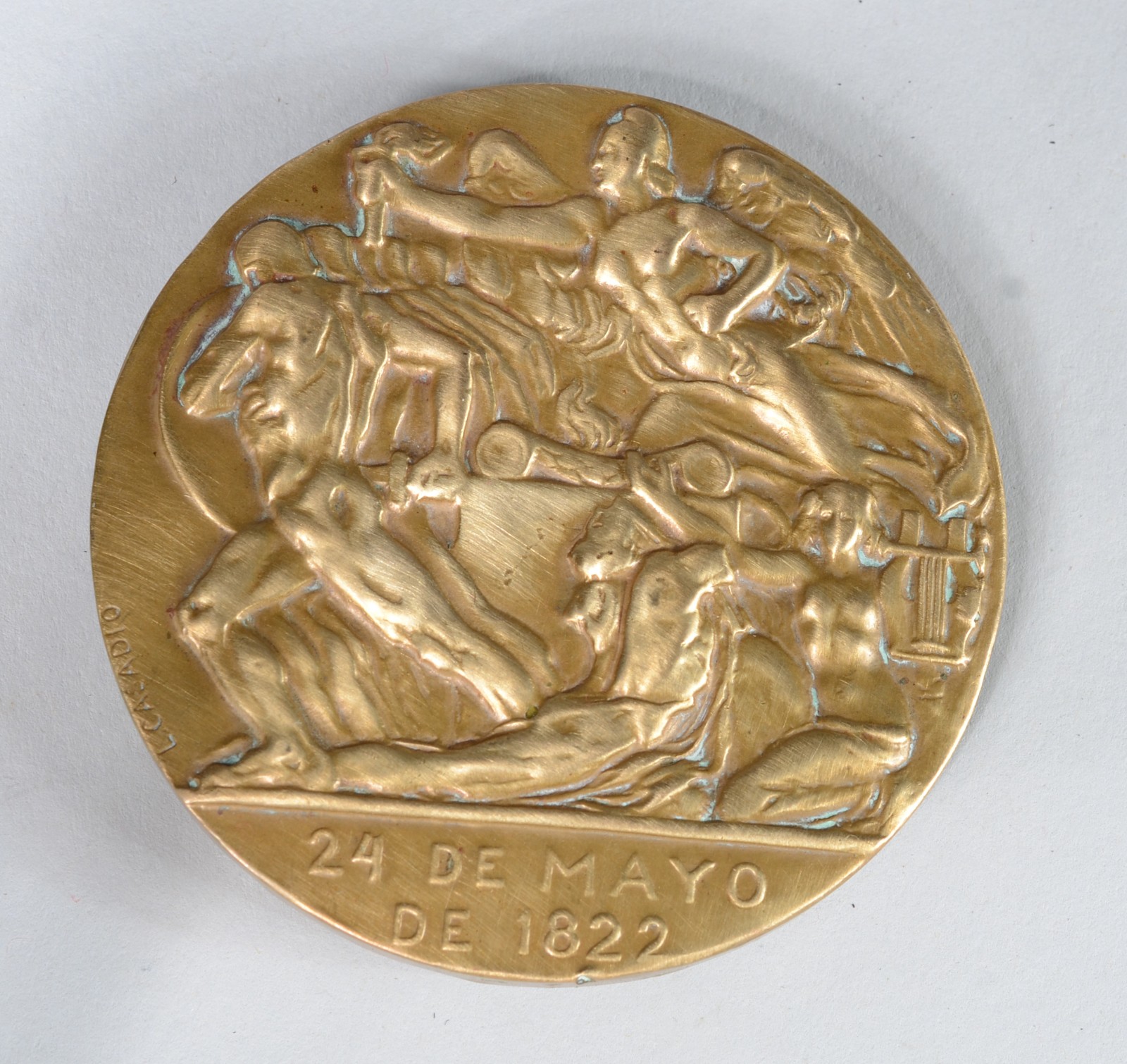Medalha de bronze comemorativa do "Centenario de La Batalla de... - foto 4 de 8