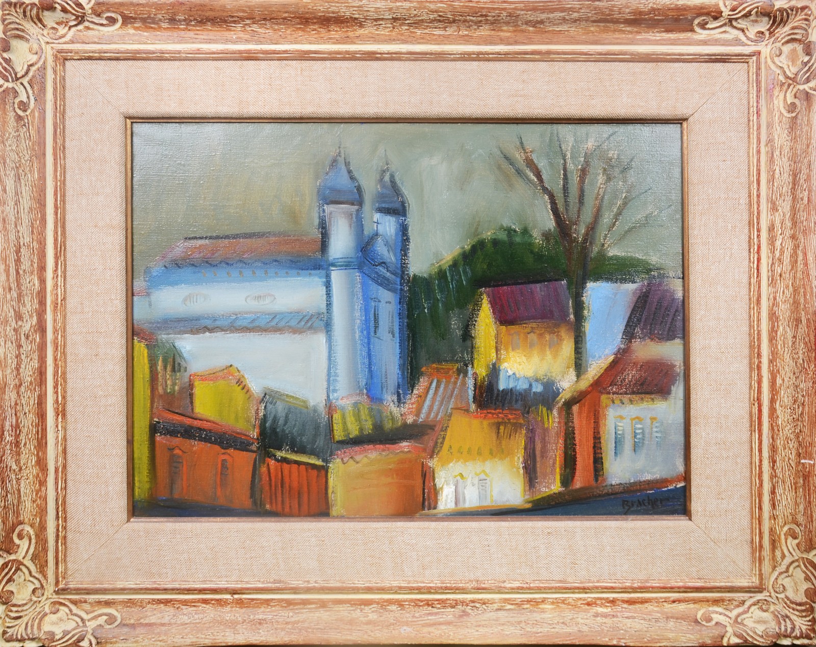 Carlos Bracher (1940), Casario e Igreja do Rosário - foto 2 de 5