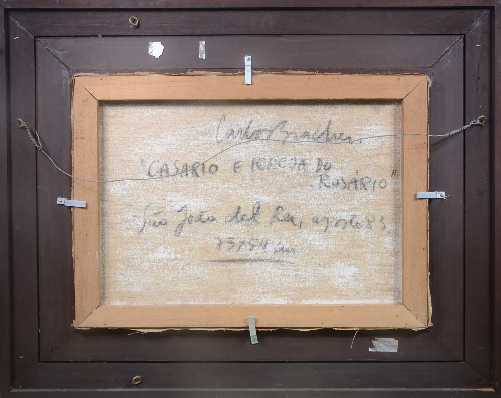 Carlos Bracher (1940), Casario e Igreja do Rosário - foto 4 de 5