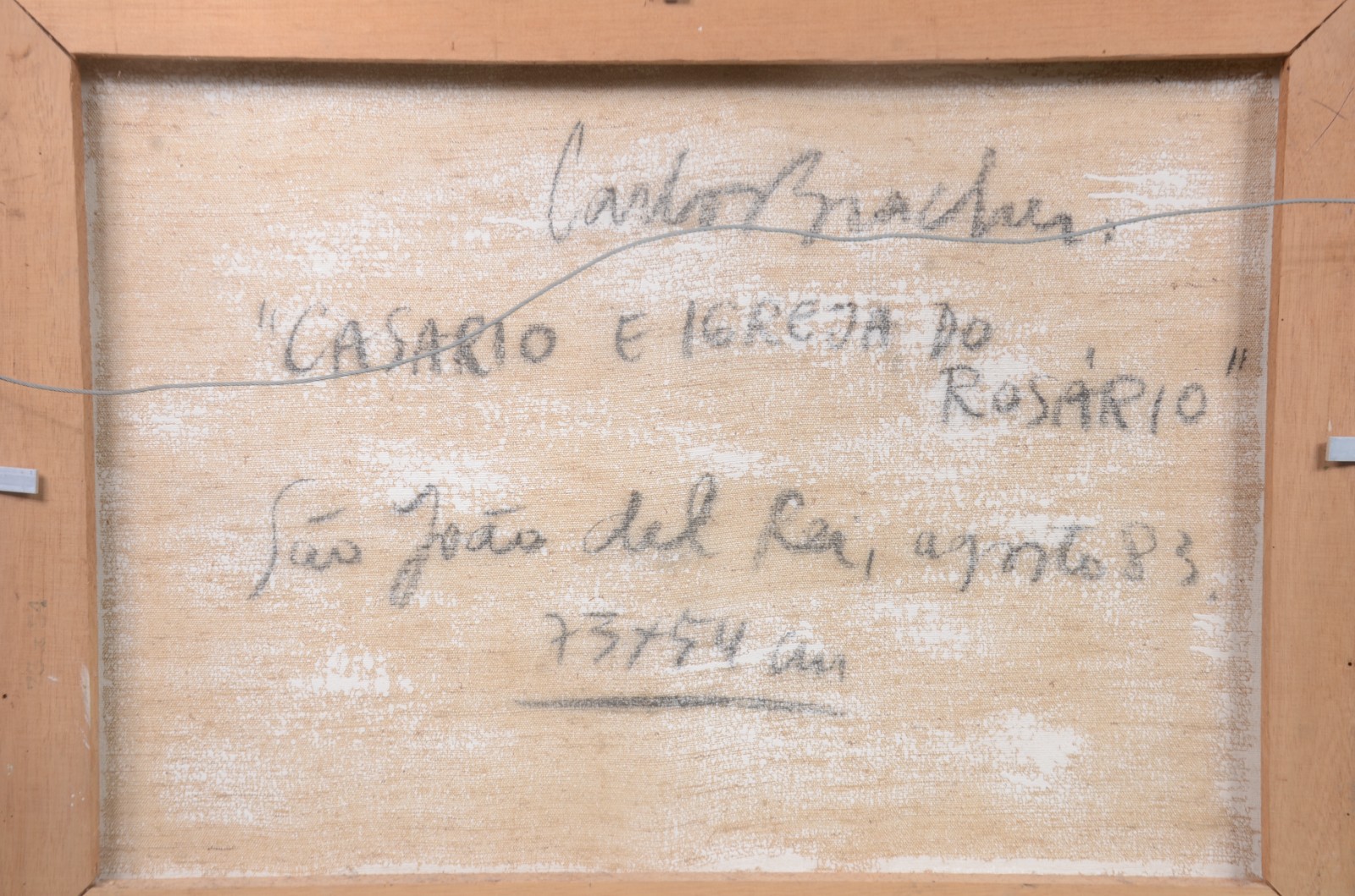Carlos Bracher (1940), Casario e Igreja do Rosário - foto 5 de 5
