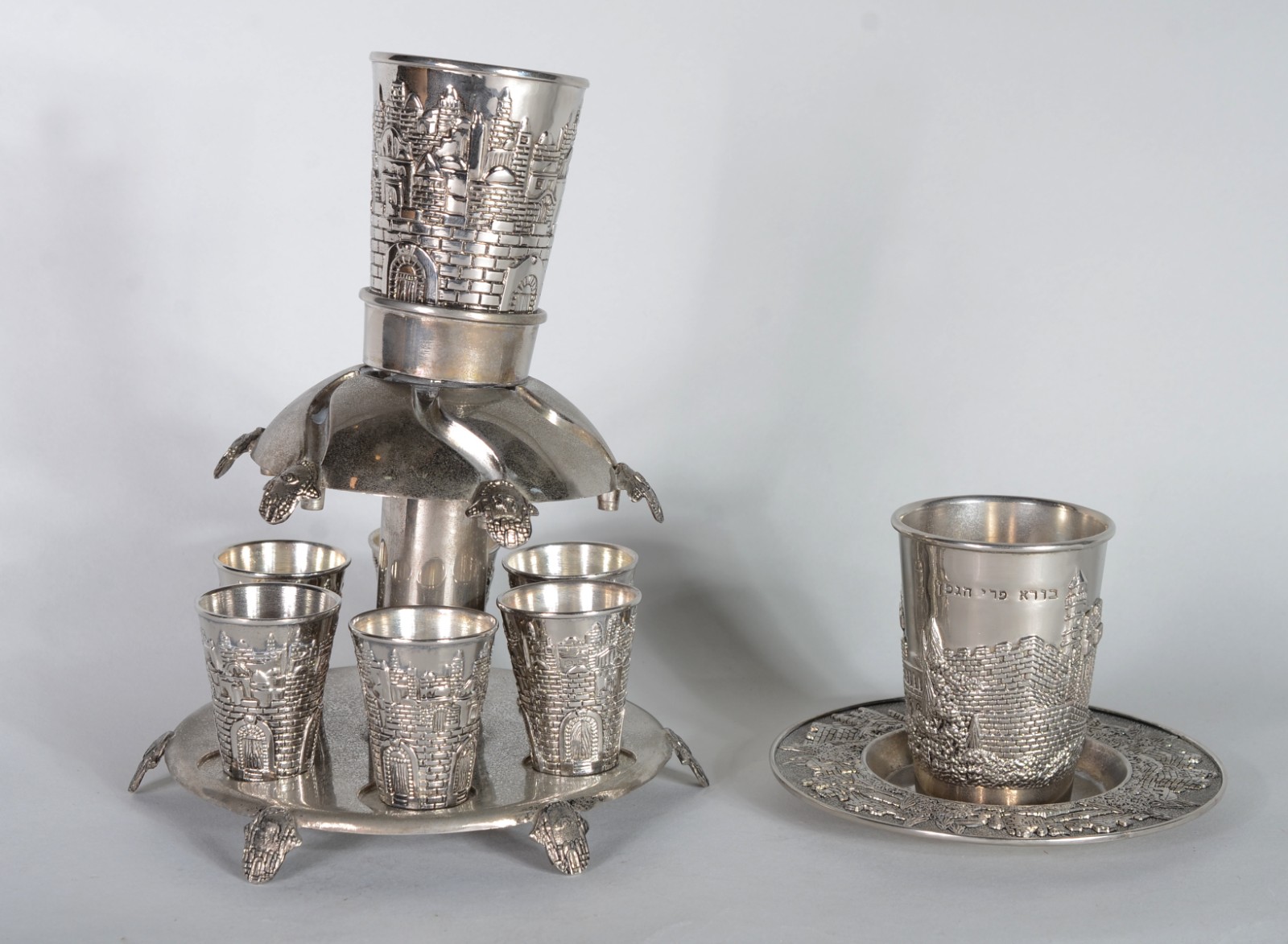 Conjunto para vinho para cerimonia judaica. - foto 1 de 11