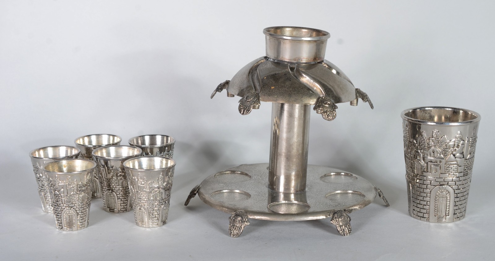 Conjunto para vinho para cerimonia judaica. - foto 2 de 11
