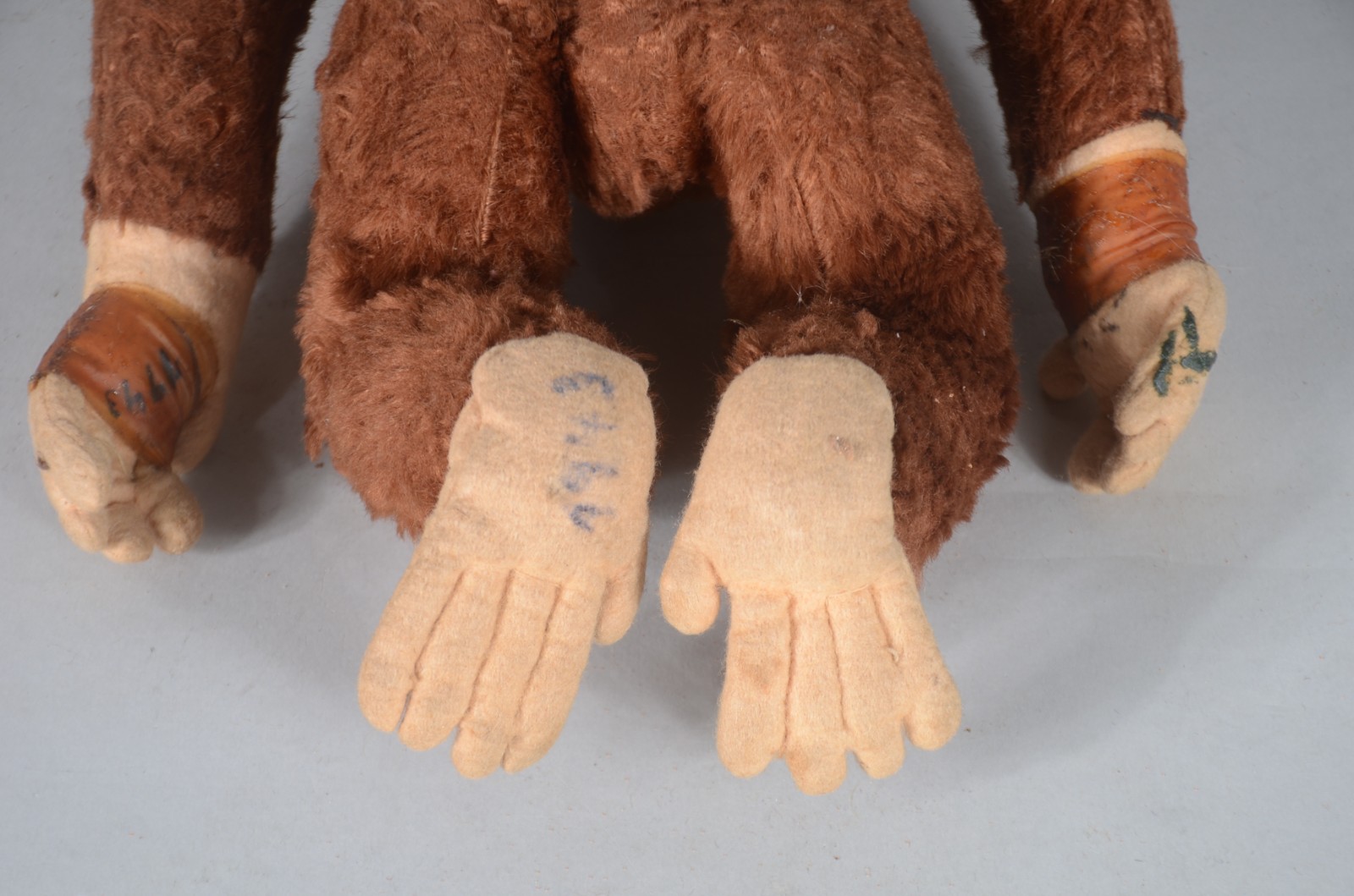 "Teddy Bear" - Três antigos bichinhos de pelúcia, década de 1940... - foto 10 de 10