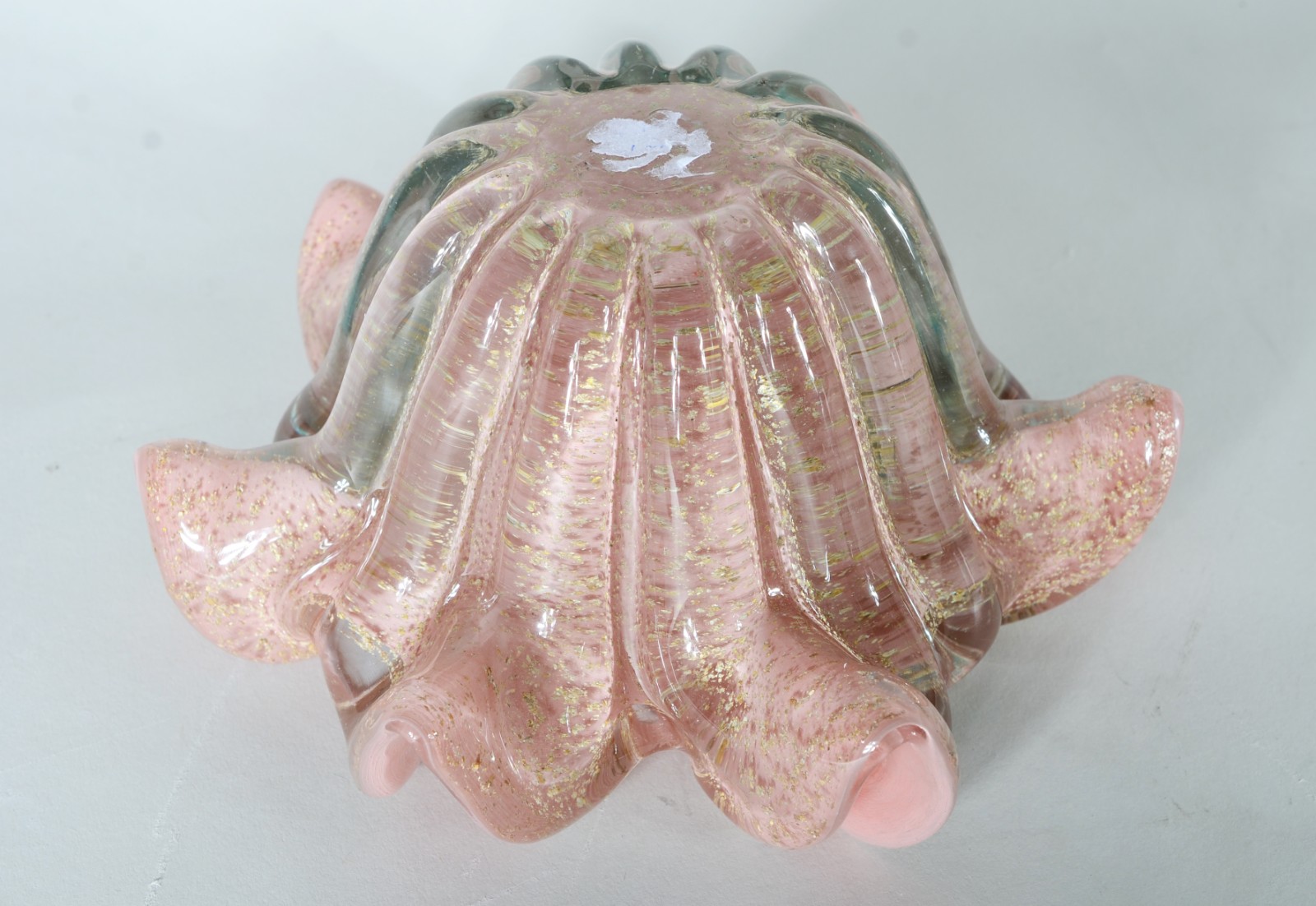 Centro de mesa de vidro decorativo rosa. - foto 4 de 4