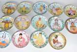 VILLEROY & BOCH,  - Conjunto com 14 pratos de porcelana alemã Villeroy & Boch - Coleção "Unicef" - Our Children - decorados com figuras de crianças de vários países.