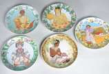 VILLEROY & BOCH,  - Conjunto com 14 pratos de porcelana alemã Villeroy & Boch - Coleção "Unicef" - Our Children - decorados com figuras de crianças de vários países.