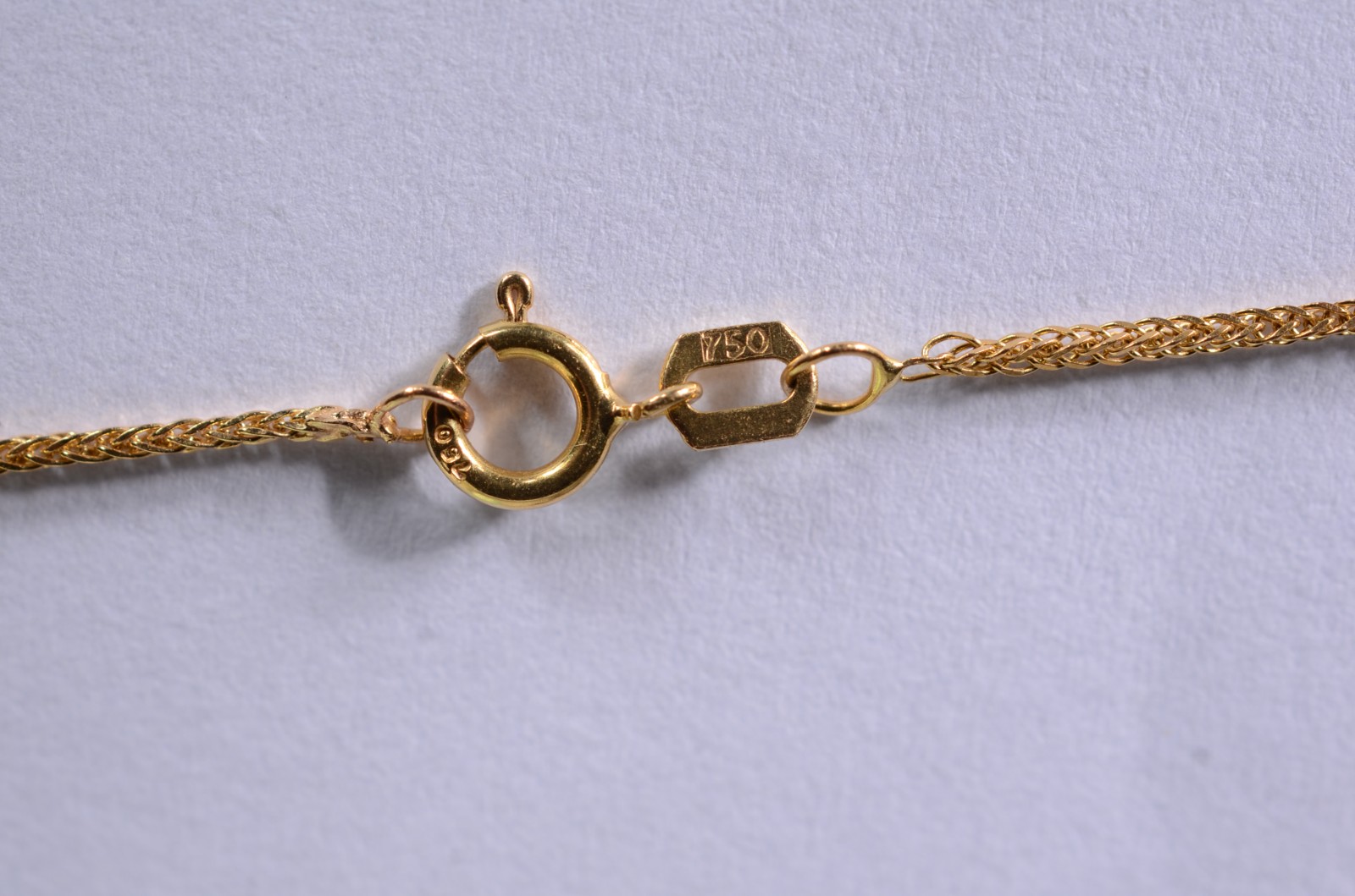 Colar de ouro 18 k., contraste 750 mls com pendente feitio coração... - foto 4 de 6