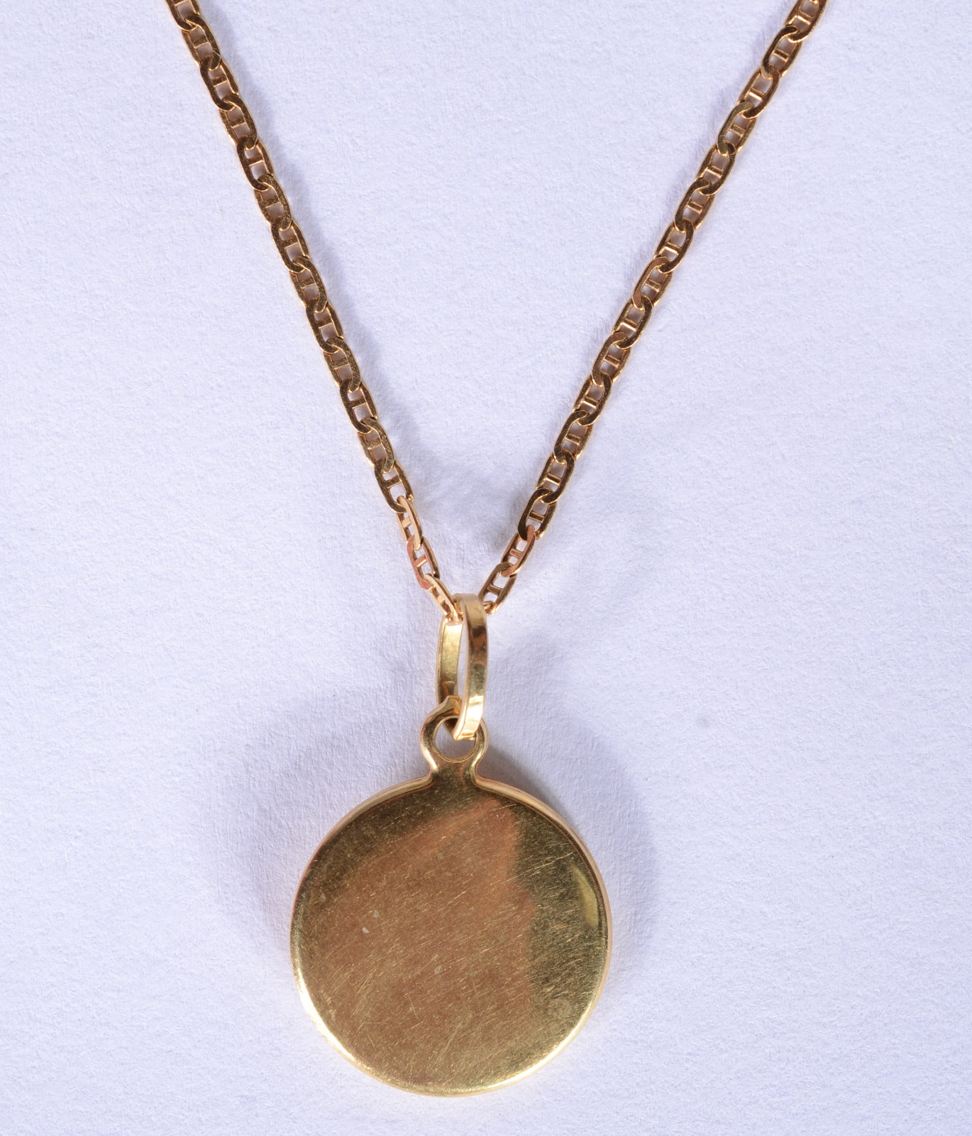 Colar de ouro 18 k., contraste 750 mls com pendente feitio lua e... - foto 5 de 6